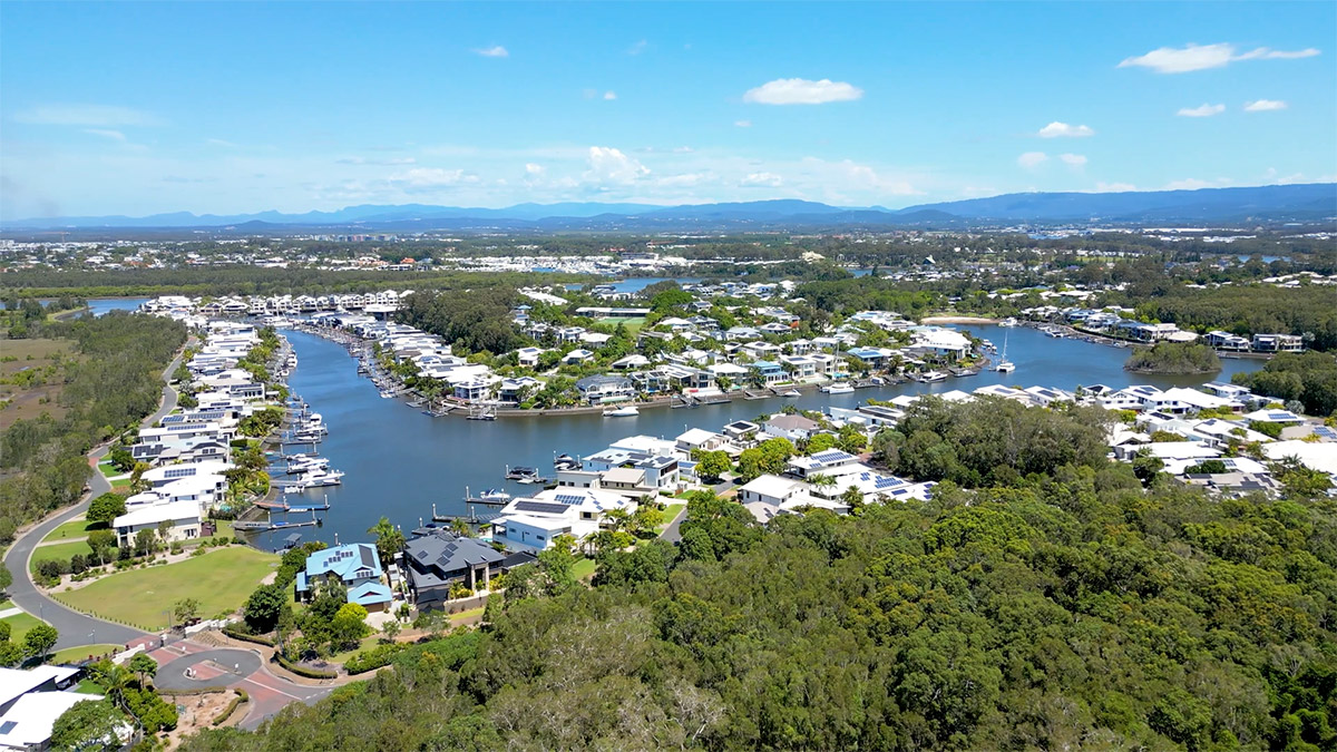 Coomera Waters Aerial View